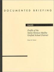 Cover of: Profile of the Santa Monica-Malibu Unified School District (Conference Proceedings)