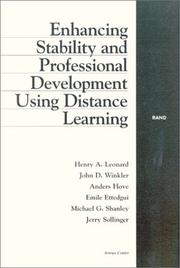 Cover of: Enhancing Stability and Professional Development Using Distance Learning