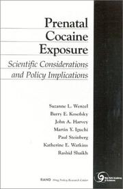 Cover of: Prenatal cocaine exposure: scientific considerations and policy implications