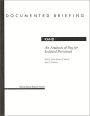 Cover of: An analysis of pay for enlisted personnel