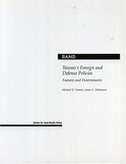 Cover of: Taiwan's foreign and defense policies by Michael D. Swaine