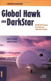 Cover of: Innovative Development: Global Hawk and DarkStar in the HAE UAV ACTD--Program Description and Comparative Analysis (Innovative Development 1)