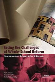 Cover of: Facing the Challenges of Whole-School Reform: New American Schools After a Decade (2002)