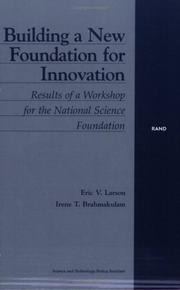 Cover of: Building a New Foundation for Innovation by Eric Larson