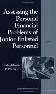 Cover of: Assessing the Personal Financial Problems of Junior Enlisted Personnel