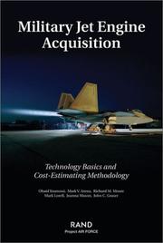 Cover of: Military Jet Engine Acquistion: Technology Basics and Cost-Estimating