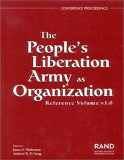 Cover of: The People's Liberation Army as organization: reference volume v1.0