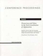 Cover of: Democracy and Islam in the New Constitution of Afghanistan by Khaled Abou El Fadl, Said Arjomand, Nathan Brown, Jerrold Green, Donald Horowitz, Michael Rich, Barnett Rubin, Birol Yesilada