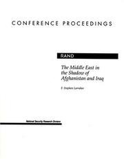 Cover of: The Middle East in the Shadow of Afganistan and Iraq