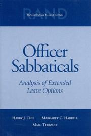 Cover of: Officer Sabbaticals by Harry J. Thie