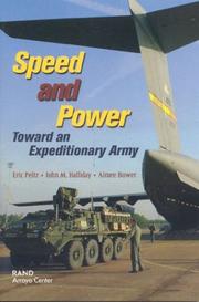 Cover of: Speed and Power by Eric Peltz