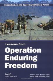 Cover of: Supporting Air and Space Expeditionary Forces: Lessons from Operation Enduring Freedom (Supporting Air and Space Expeditionary Forces)