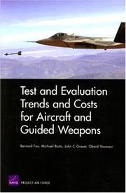 Cover of: Test and Evaluation Trends and Costs for Aircraft and Guided Weapons