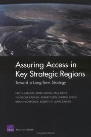 Cover of: Toward a Long-Term Strategy for Assuring Access in Key Straegic Regions