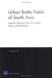 Cover of: Urban Battle Fields of South Asia by C. Christine Fair