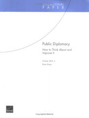 Cover of: Public diplomacy: how to think about and improve it