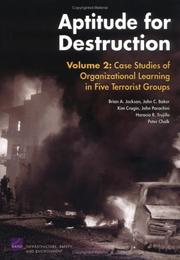 Cover of: Aptitude for Destruction, Volume 2: Case Studies of Organizational Learning in Five Terrorist Groups