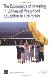 Cover of: The Economics of Investing in Universal Preschool Education in California