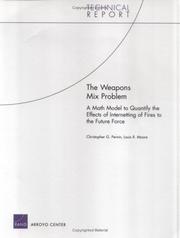 Cover of: The Weapons Mix Problems | Christopher G. Pernin