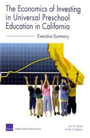 Cover of: The Economics of Investing in Universal Preschool Education in California by Lynn A. Karoly