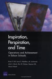 Cover of: Inspiration, Perspiration, And Time: Operations And Achievement in Edison Schools