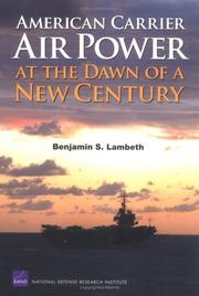 Cover of: American carrier air power at the dawn of a new century by Benjamin S. Lambeth