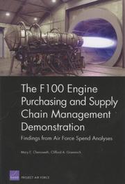 Cover of The F100 Engine Purchasing and Supply Chain Management Demonstration