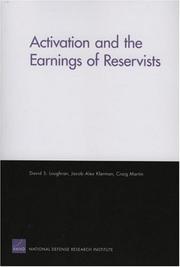 Cover of: Activation and Earnings of Reservists