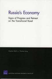 Cover of: Russia's Economy: Signs of Progress and Retreat on the Transitional Road (Rand Corporation Monograph)