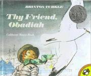 Cover of: Thy Friend, Obadiah (Picture Puffins) by Brinton Turkle