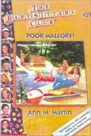 Cover of: Poor Mallory! by Ann M. Martin