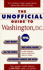 Cover of: The Unofficial Guide to Washington, D.C. 1996 (Issn 1071-6440)