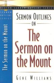 Cover of: Sermon outlines on the Sermon on the Mount
