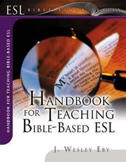Cover of: Handbook for Teaching Bible-Based Esl (Esl Bible Study Series)
