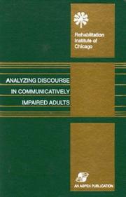 Cover of: Analyzing discourse in communicatively impaired adults