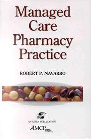 Cover of: Managed care pharmacy practice