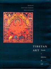 Cover of: Tibetan art: towards a definition of style