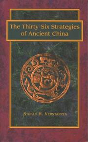 Cover of: The Thirty-six Strategies Of Ancient China by Stefan H. Verstappen