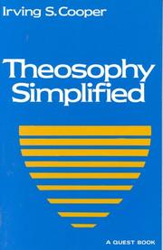 Cover of: Theosophy Simplified by Irving S. Cooper