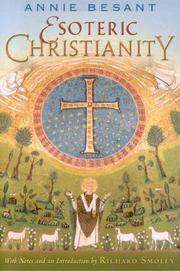 Cover of: Esoteric Christianity by Annie Wood Besant