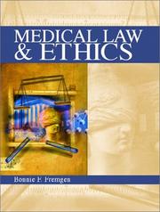Cover of: Medical law and ethics by Bonnie F. Fremgen