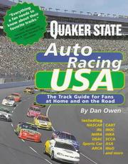 Cover of: Quaker State auto racing USA: a complete track guide for fans at home and on the road