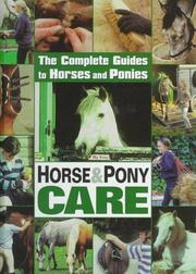 Cover of: Horse & pony care