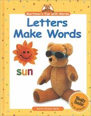 Cover of: Letters make words