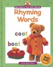 Cover of: Rhyming words