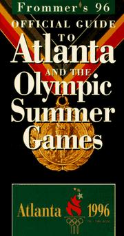 cover of Frommer's 96 Official Guide to Atlanta and the Olympic Summer Games (Frommer's Travel Guides)