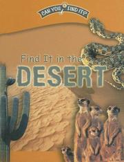 Cover of: Find it in the desert
