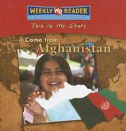 Cover of: I Come from Afghanistan (This Is My Story) by Valerie J. Weber
