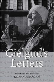 Cover of: Gielgud's Letters by John Gielgud