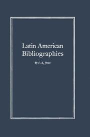 Cover of: A bibliography of Latin American bibliographies. by C. K. Jones